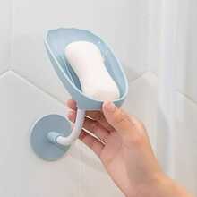 3Pcs Multi-Color Wall Mount Soap Dish Set, Plastic Shell Shaped Soap Holder, Draining Soap Tray, Bathroom Soap Storage Rack, Bathroom Accessories, Bathroom Storage & Organization, No Drilling Required, Suitable For Kitchen Sink Bathroom Accessories Bathroom Tools - multicolor - View 8