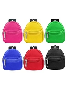 MINKOJA A Stylish Mini Backpack Designed Exclusively For Labubu - A Cute Mini Backpackwith Various Styles. It's Both Fashionable And Adorable, Fitting Most Doll Sizes. It's A Great Item For DIY Doll Outfits, With 12 Bright Color Options To Choose From. - Multicolor - View 4
