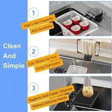 Sink Drain Strainer, Suction Cup Kitchen Food Waste Collector - Multicolor - View 2
