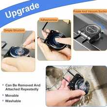 Sink Drain Strainer, Suction Cup Kitchen Food Waste Collector - Multicolor - View 5