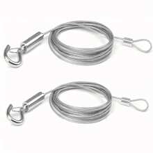 2MM Thick Stainless Steel Wire Clothesline Indoor Outdoor Wall-Mounted Retractable Drying Rope Adjustable Length Heavy Duty Rust Resistant Sturdy Laundry Hanger Space Saving Clothes Line For Home Balcony Patio Bathroom Dorm Room Apartment Housewarming - Silver - View 3