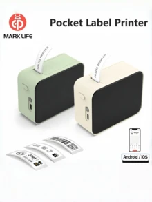 Teckwe Marklife P15 Mini Portable Label Printer, Self-Adhesive Thermal Printer, Sticker Printer, Inkless Pocket Bluetooth Label Maker, Name Tag Label Printer 1200mAh - Multicolor - View 6