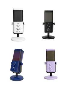 Teckwe High Sensitivity Sound Capture Core Smart Enc Noise Reduction Technology Real Time Voice Transmission RGB Gradient Light Usb Plug And Play Wired Condenser Microphone For Gaming Podcast Live Streaming Studio Recording Online Meeting Desktop Laptop Pc Content Creator Home Office Vlog Shooting Professional Clear Voice Low Delay Gaming Streaming Peripheral Accessories - View 11
