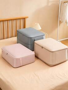 1 Túi đựng đồ nén có thể mở rộng dung tích lớn, túi đựng chăn ga gối đệm bằng polyester có khóa kéo, hộp đựng quần áo gấp gọn di động, thích hợp để đựng chăn, ga trải giường, chăn và quần áo, túi đóng gói du lịch tiết kiệm không gian. - Nhiều màu - Xem 6