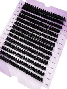 1 Tray 0.05mm DD Curl Individual Lash Clusters Fluffy Volume False Eyelashes For DIY Extension Natural Dramatic Look - Multicolor - View 5