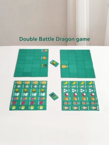 MINKOJA 木制动物水果大战单人桌游记忆棋盘游戏玩具多米诺骨牌益智逻辑思维训练游戏蔬菜水果认知动物认知益智早教游戏玩具，适合3岁以上男孩女孩派对户外游戏家庭聚会互动游戏玩具 - 彩色 - 查看 3