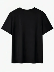 Playera Unisex 100% Algodón Peinado Cuello Redondo Modelo Ojo Dino Estilo Unisex, Fresca y Cómoda, Para Uso Diario, Streetwear, Conciertos, Chistosas, Creativas, Gimnasio, Deportiva RZRF - Negro - Ver 5