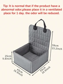 1 PC Foldable Waterproof Car Pet Seat Cover Non Slip Protective Pet Pad Car Crate Mat For Dog Cat Travel Outdoor Vacation All Season Use Pet Supplies - Multicolor - View 5