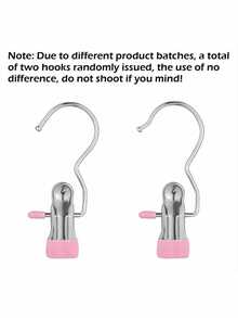 10 Portable Stainless Steel Clothespins With Hooks – Multi-Functional Clips, Suitable For Laundry, Wardrobe Organization, Holiday Clothing, And Home Storage. Multi-Functional Single-Hook Clothespins Can Be Used For Drying Pants And Skirts, Feature A Windproof Design, Save Space, And Are Suitable For Bedrooms, Closets, Wardrobes, Homes, And Dormitories. Note: Light Scratches May Occur During Transportation, Which Is Not A Quality Issue And Does Not Affect The Normal Use Of The Product. - 10pcs blue - View 4