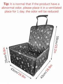 1 PC Foldable Waterproof Car Pet Seat Cover Non Slip Protective Pet Pad Car Crate Mat For Dog Cat Travel Outdoor Vacation All Season Use Pet Supplies - Multicolor - View 8