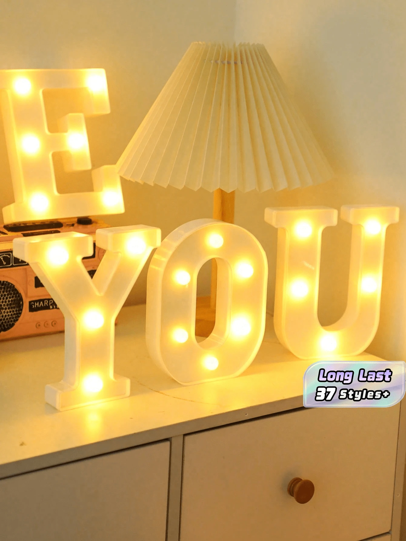 1 buah Huruf Kecil Putih 26 Alfabet Lampu LED Bertenaga Baterai, Huruf Bercahaya Dekoratif, Lampu Tanda LED Bertenaga Baterai untuk Pesta, Bar, Lampu Malam, Dekorasi Rumah, Hari Valentine, Natal, Pernikahan, Ulang Tahun, Kamar, Dapur, Dekorasi Rumah (Baterai Tidak Termasuk) - cahaya putih hangat - View 1