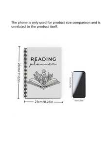 Reading Planner, Reading Plan, Reading Challenge, Book Review Journal, Monthly Reading Log – The Perfect Gift For Book Lovers - multicolor - View 3