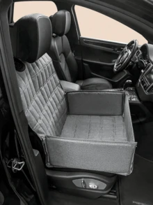 1 PC Foldable Waterproof Car Pet Seat Cover Non Slip Protective Pet Pad Car Crate Mat For Dog Cat Travel Outdoor Vacation All Season Use Pet Supplies - Multicolor - View 2
