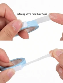1PC Lace Front Wig Tape 0.8 10 2.54cm Strong Double Sided Adhesive Tape For Lace Wigs Hairpieces Toupee Extension Invisible Hold Breathable For Daily Beauty Tool - Blue - View 10
