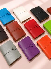 Haus Hana A7 Mini Loose Leaf Binder Notebook With Blank & Lined Pages, Portable Elastic Strap Journal, Pocket Diary Planner For Writing, Drawing, Sketching, To Do List, Scrapbook, Office Desk, Home Workspace, Handbag, Backpack, Meeting Notes, Gift & Daily Use - multicolor - View 9