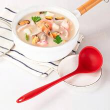 A Full Integrated Silicone Spoon, A Large Spoon Resistant To High Temperatures, A Non-Stick Soup Spoon, Available In Stock - Multicolor - View 3