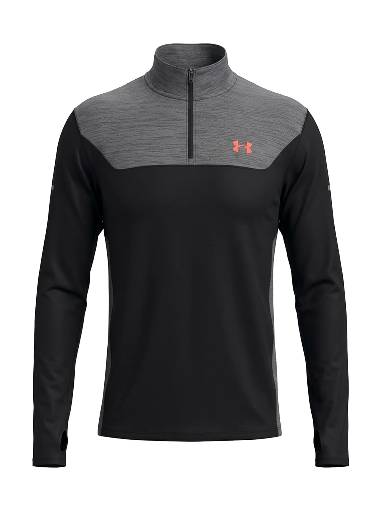 Under Armour Tech Utility Men's 1/4 Zip Sweatshirts Black - Black / Venom Red - View 1