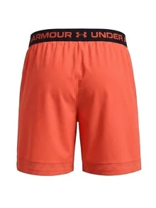 Under Armour TECH Men's Sports Shorts Soft Quick-Dry Moisture-Wicking Weekend Summer Gym Orange 1373718-690 - Venom Red / Ultimate Black - Ver 2