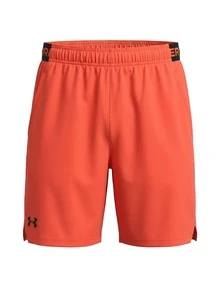 Under Armour TECH Men's Sports Shorts Soft Quick-Dry Moisture-Wicking Weekend Summer Gym Orange 1373718-690 - Venom Red / Ultimate Black - Ver 1