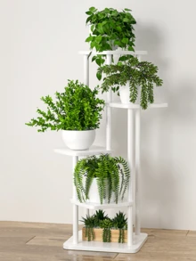 1 Piece Of Multi-Layer Simple Flower Rack, More Meat, Green Flower Pot Rack, Suitable For Living Room Balcony, Space-Saving Indoor Plant Rack, Shelf. - Multicolor - View 2