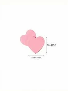 100pcs Heart-Shaped Stickers For A Convenient Self-Adhesive Notepad, Notebook, Planner, And Office/Study Stationery Accessory – A Must-Have For Back-To-School Season. - Pink - View 9
