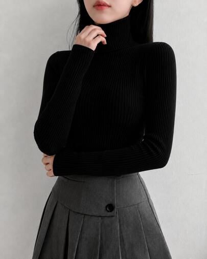 Suéter versátil para mujer, color negro, ajustado y cómodo, ideal para salidas y citasOcasiones  Salidas casuales, almuerzos, eventos informales, viajes