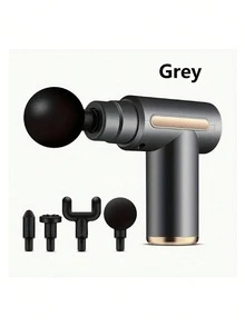 USB Rechargeable Massage Gun With 4 Massage Heads, Deep Tissue Percussion Massager For Travel And Home Use, Ntensity Levels For Muscle Pain Relief And Relaxation - multicolor - View 14