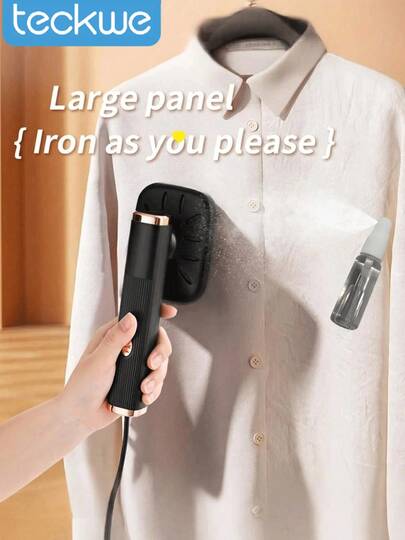 Teckwe 1pc 200ml ABS Plastic Handheld Steam Iron, Mini Portable Electric Iron, USB Plug Powered, Removes Wrinkles, Easy To Store, Lightweight And Ergonomic Design, Suitable For Thanksgiving, Daily Home Office, Travel, Business Trips, All Seasons, A Garment Care Tool, Portable Steam Iron, Household Gadget.
