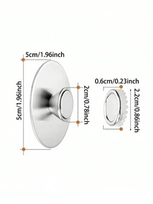 1 Set Stainless Steel Magnetic Soap Holder Bathroom Punch-Free Wall-Mounted Soap Holder Wall-Mounted Drain Rack Hook Home Bathroom Decor Summer Back To School - Silver - View 7