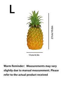 Artificial Plastic Pineapple Fruit Decoration For Home, Fruit Shop Display, Film & TV Production As Realistic Prop Pineapple Shape Gifts Birthday Graduation - Yellow - View 10