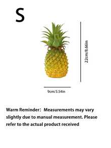 Artificial Plastic Pineapple Fruit Decoration For Home, Fruit Shop Display, Film & TV Production As Realistic Prop Pineapple Shape Gifts Birthday Graduation - Yellow - View 11