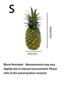 Artificial Plastic Pineapple Fruit Decoration For Home, Fruit Shop Display, Film & TV Production As Realistic Prop Pineapple Shape Gifts Birthday Graduation - Yellow - View 14