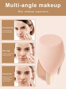 5/10/15/25/30/40/50 pièces Lot d'éponges de maquillage multicolores - Tampons de mélange de fond de teint sans latex à double usage pour liquide/crème/poudre, outils cosmétiques lisses et sans couture pour tous les types de peau, accessoires de vanité et de voyage abordables, décoration de chambre, cadeaux de Noël pour femmes, remplissages de bas de Noël, cadeaux - Multicolore - Voir 3