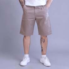 John Silver Rigid Gabardine Bermuda Cargo Shorts - Caqui Claro - View 12