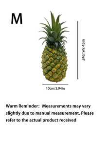 Artificial Plastic Pineapple Fruit Decoration For Home, Fruit Shop Display, Film & TV Production As Realistic Prop Pineapple Shape Gifts Birthday Graduation - Yellow - View 19