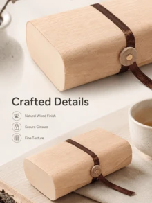 Haus Hana Softened Birch Bark Wooden Gift Boxes, Handmade Natural Wood Storage Containers For Candy, Tea, Cookies, Bread & Cake, Rustic Decorative Packaging Box For Wedding Favors, Party, Holiday, Birthday, Dessert & Snack Presentation - Multicolor - View 8