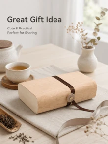 Haus Hana Softened Birch Bark Wooden Gift Boxes, Handmade Natural Wood Storage Containers For Candy, Tea, Cookies, Bread & Cake, Rustic Decorative Packaging Box For Wedding Favors, Party, Holiday, Birthday, Dessert & Snack Presentation - Multicolor - View 6