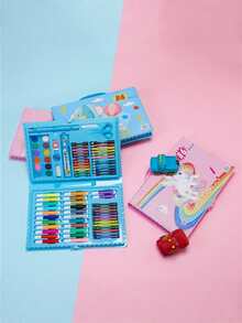Watercolor Pens, Drawing Tools, Crayons, Stationery Gift Sets, Writing Instruments (Box Color And Pattern Shipped Randomly), Watercolor Pen Sets, Drawing Tool Sets, Colored Pencils, Crayons, Oil Pastels, Colored Paint Blocks, Drawing Boxes, Colored Markers, Complete Paint Sets, Gift Boxes, Creating Colorful Childhood Oil Paintings, Colored Paintings - Multicolor - View 16