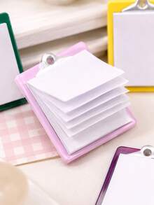 MINKOJA 1/4Pcs Mini Dollhouse Study Accessories. This Miniature Writing Clipboard Comes In Four Colors. Exquisite Details Make It An Essential Decoration For Miniature Study Rooms And Desktops - Multicolor - View 6