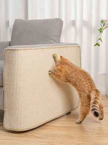 Upright Mounted Sisal Cat Scratching Board - , Non-Shedding Cat Scratcher Alternative To Sisal Cat Bed, Protects Furniture, Carpets, Sofa From Scratching - khaki - View 6