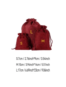 20 Stücke, 4 Größen, Jute Sackleinen Geschenktüten, wiederverwendbare Aufbewahrungstaschen Schmucktaschen Kosmetiktaschen mit Kordeln für Schmuck, Kosmetik, Basteln, Partys, Hochzeiten, Weihnachten, Leinen Verpackungsbeutel, Weihnachten Valentinstag - Verschiedenfarbig - Übersicht 6