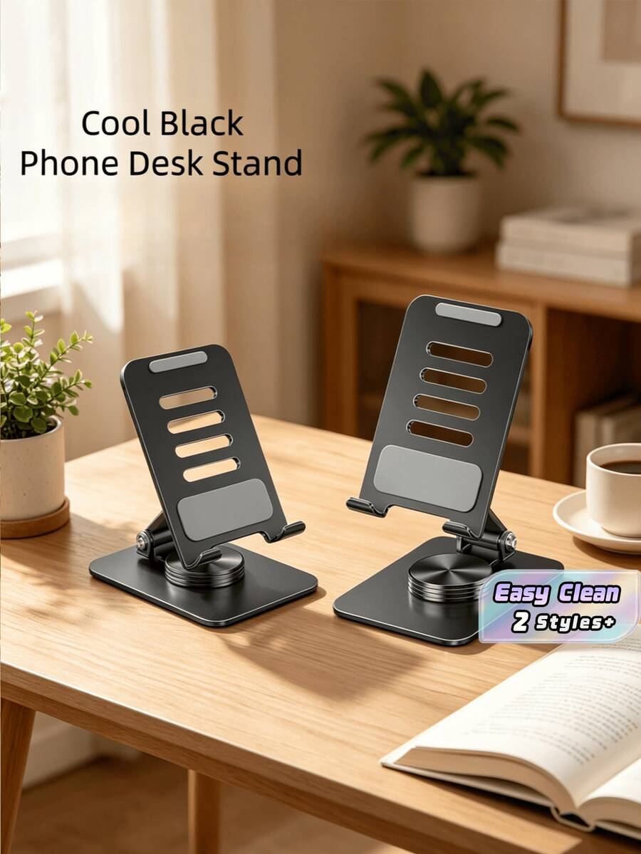 Soporte de metal giratorio multifuncional con enfriamiento, plegable, elevador de escritorio para tablet y teléfono, soporte portátil para transmisión en vivo - Varios - Ver 1