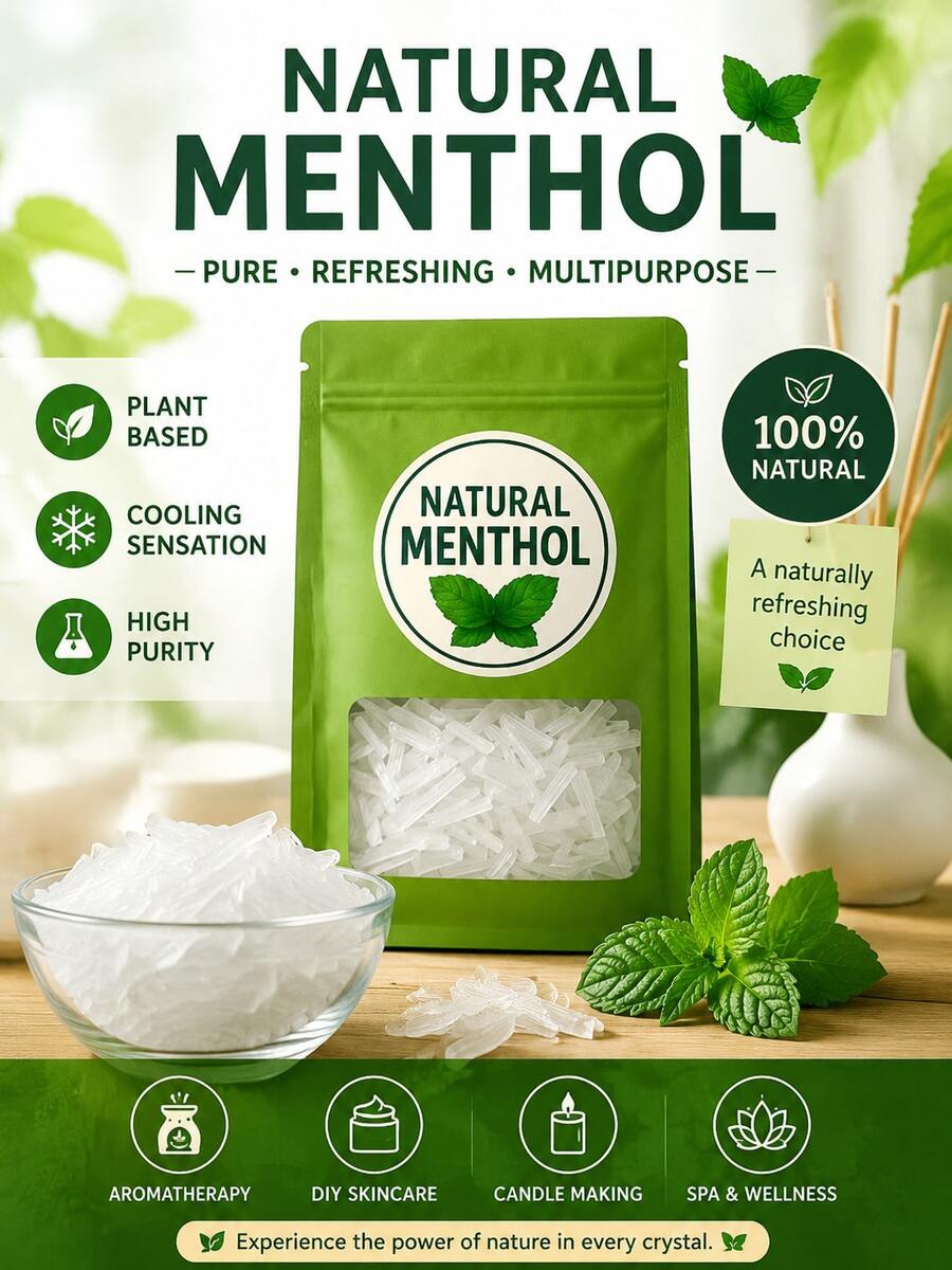 纯薄荷醇香料,纯植物萃取香氛,自然清新香气释放,快速净化空气。适用于家庭、工作室、瑜伽室,营造自然舒适的环境。 - 彩色 - 查看 1