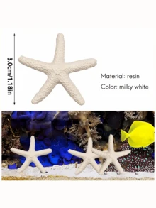1.18英寸树脂海星装饰品，可爱迷你海星，适用于婚礼、节日装饰、家居装饰和DIY工艺品 - 星星 - 查看 2