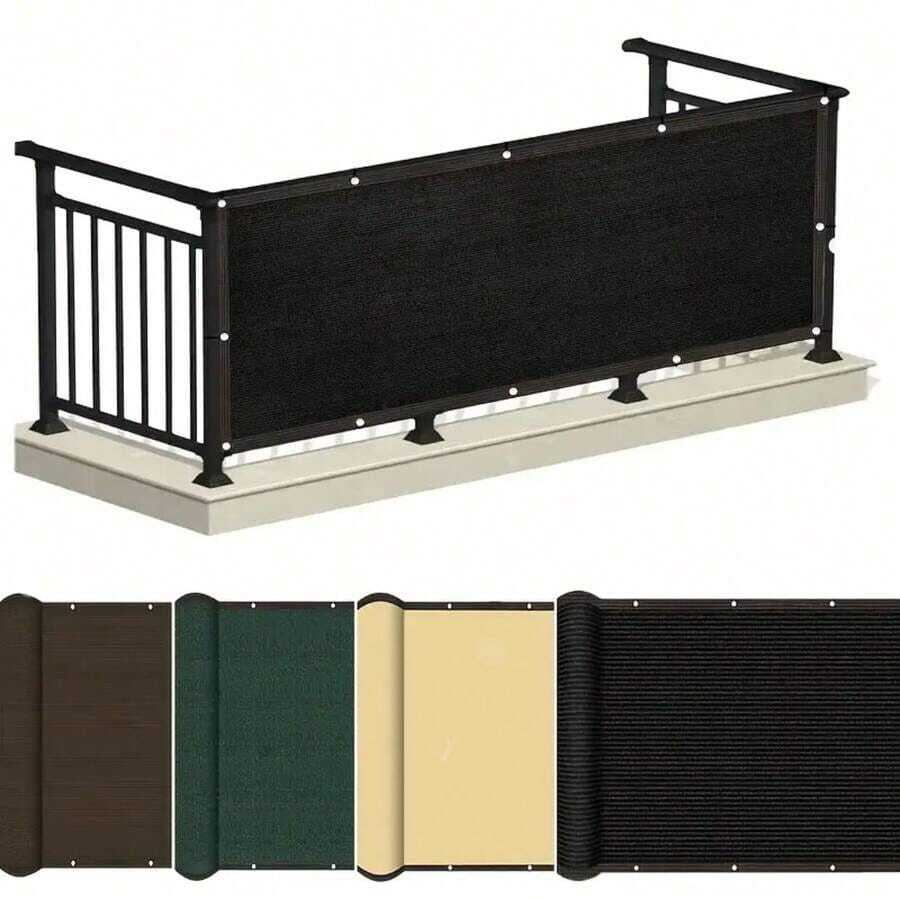 Balcony Privacy Sun Shade | 90% Sun Shading And UV Protection, Windproof And Dustproof, Suitable For Outdoor Balcony, Garden, Patio, Swimming Pool, Available In Multiple Colors - 1 Piece Of Any Color - View 1