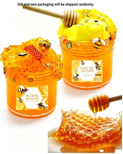 MINKOJA Conjunto de Slime de Manteiga 1/2 Packs, Não Pegajoso, Slime Crocante, Brinquedo Sensorial para Festa Infantil, Presente de Aniversário e Halloween para Adolescentes e Adultos, Entrega Aleatória de Embalagem Antiga ou Nova, Padrões de Autocolantes e Estilos de Acessórios Enviados Aleatoriamente!