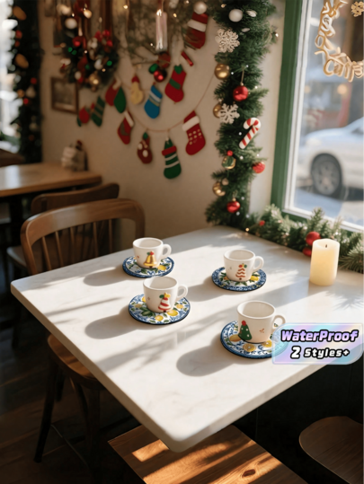 18/30 chiếc đế lót ly cà phê họa tiết chanh, làm từ bùn tảo cát, thích hợp trang trí bàn ăn nhà hàng, quà tặng, phụ kiện nhà bếp.