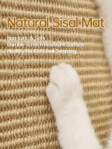PETSIN Durable Sisal Cat Scratcher Mat, High Scratch‑Resistant Cat Scratch Pad For Wall, Couch, Living Room & Bedroom, Perfect Pet Gift For Valentine's Day, Thanksgiving & Birthday - multicolor - View 2