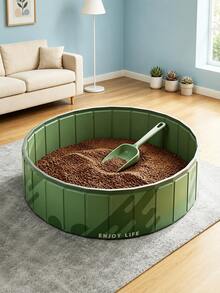 1 pieza Piscina de bolas verde bosque extra grande plegable de material PVC grueso, piscina de juego de agua no inflable, cerca de piscina de bolas para fiestas de cumpleaños interior y exterior (bolas no incluidas) - C - Ver 4