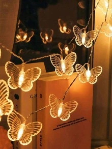 1PC Magical Butterfly LED String Light - 96 LEDs, USB, Copper Wire Fairy Lights For Room, Bedroom, Christmas, Wedding, Party, Dorm, Patio Decor (No Remote, No Battery) - polychromatic light - View 13